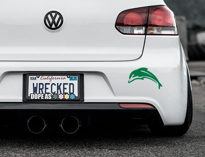 Dolphin Bumper Car Sticker