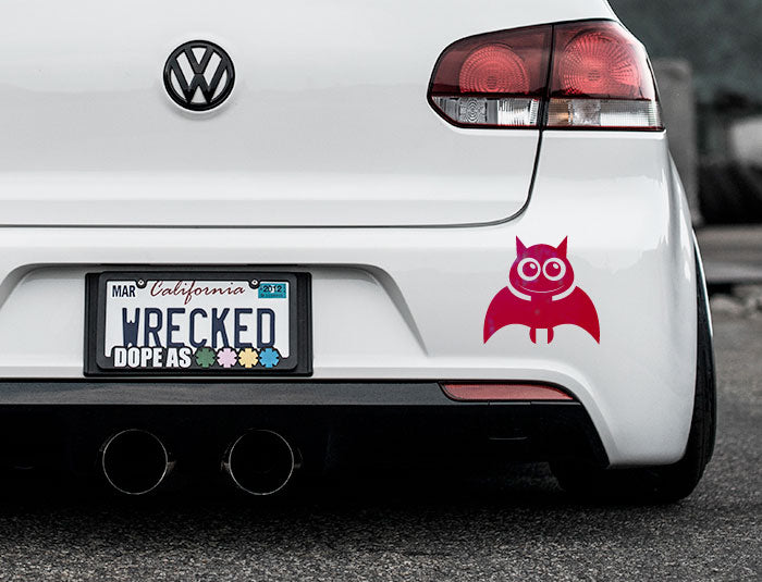 Adorable Bat Bumper Car Sticker