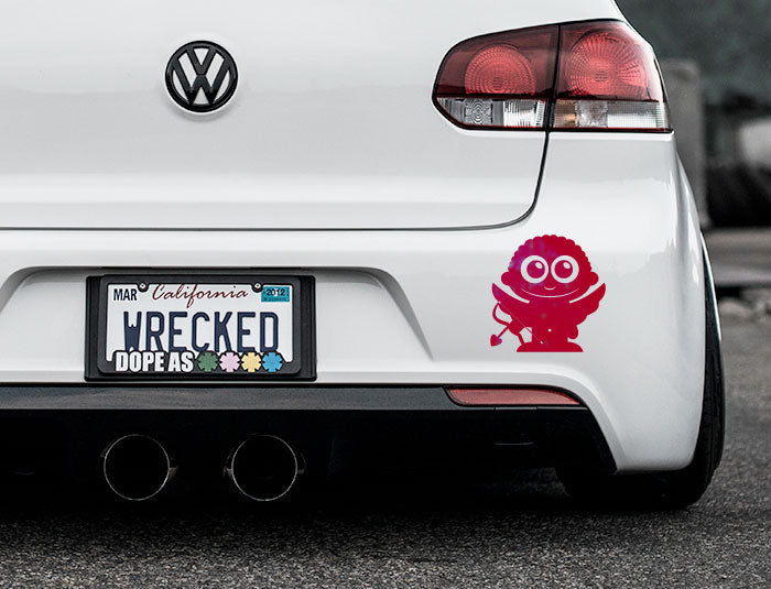 Adorable Cupid Bumper Car Sticker