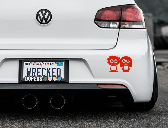 Adorable Friends Bumper Car Sticker