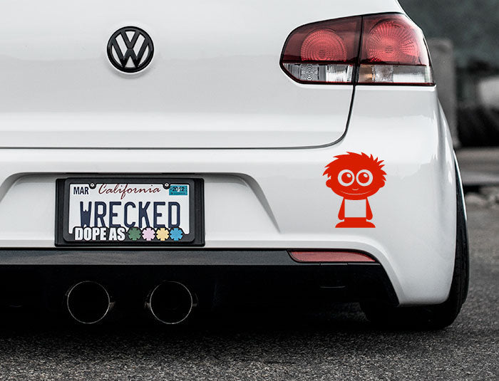 Adorable Kid Bumper Car Sticker