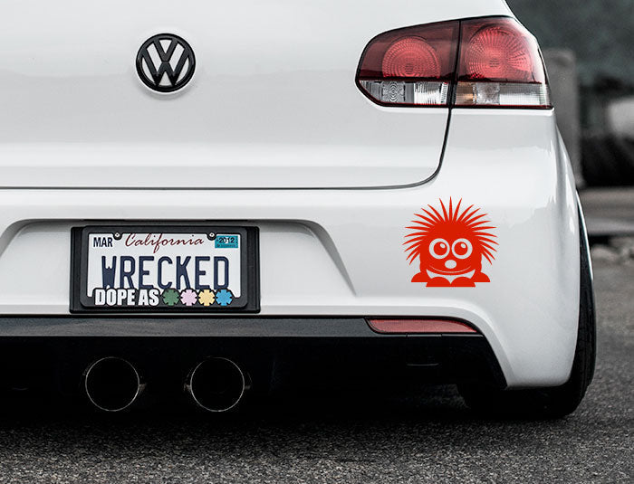 Adorable Porcupine Bumper Car Sticker