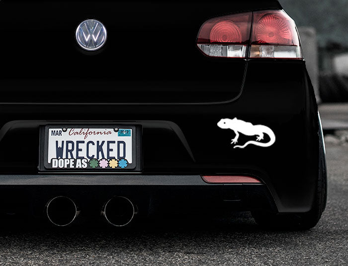 Lizard Bumper Car Sticker