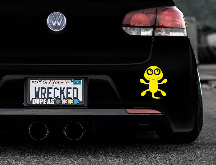 Adorable Lizard Bumper Car Sticker