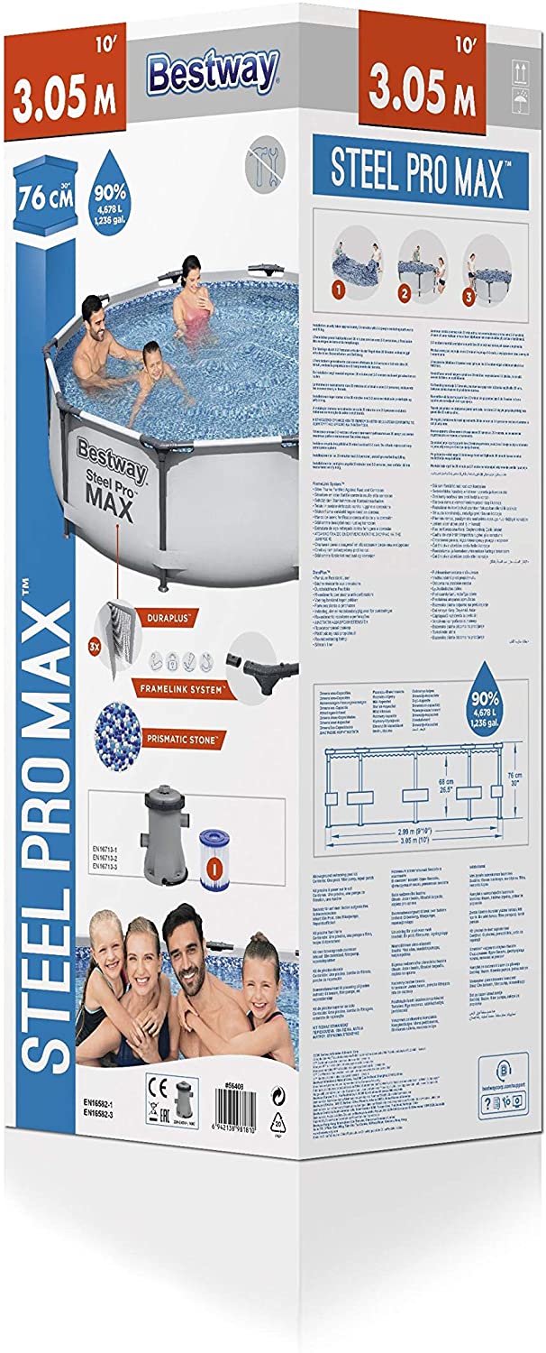 Bestway Steel Pro Swimming Pool with Pump