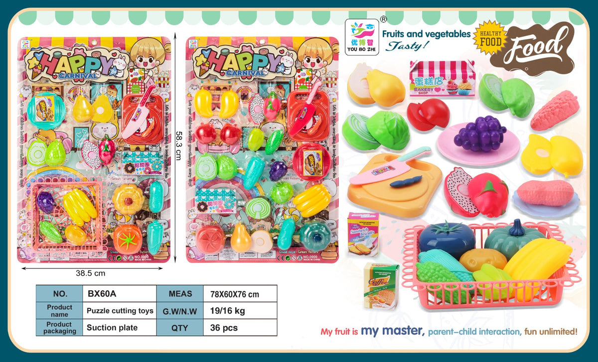 Pretend Play Fruit Cutting Series
