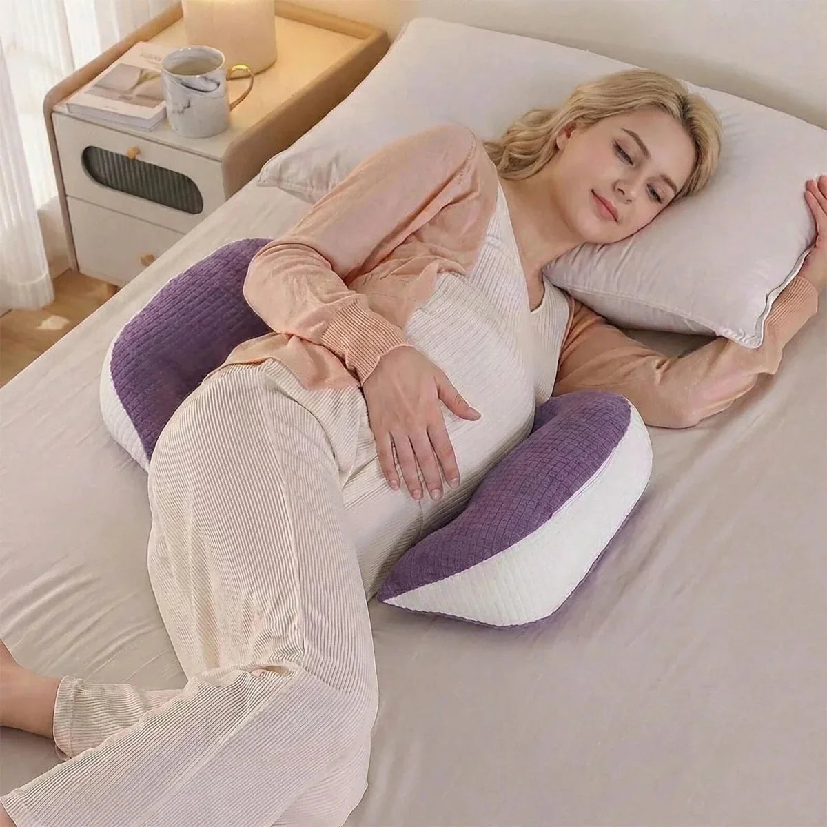 baby mom Multi-Functional Maternity Support Pillow - Purple