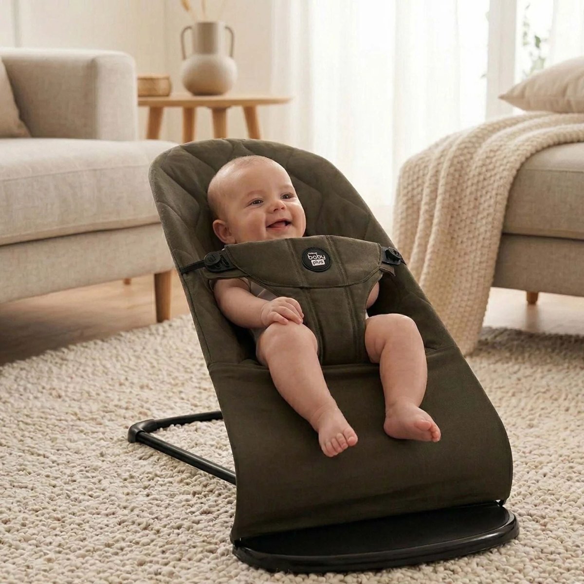 baby plus Cool Baby Bouncer - Beige