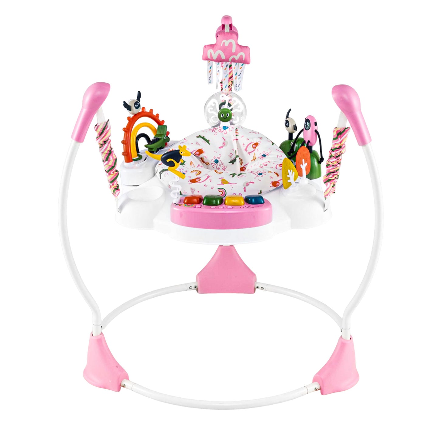 Baby Activity Center Baby Jumper and Bouncer with 6 Interactive Toys for Babies Age 6 Months +-Green