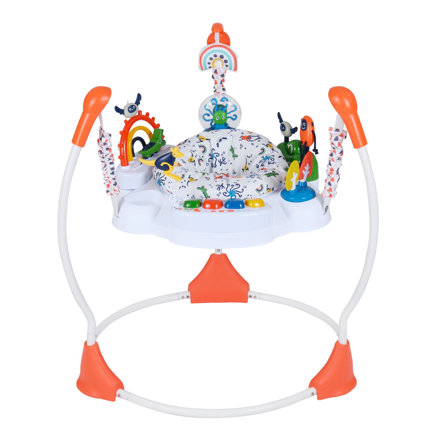 Baby Activity Center Baby Jumper and Bouncer with 6 Interactive Toys for Babies Age 6 Months +-Green