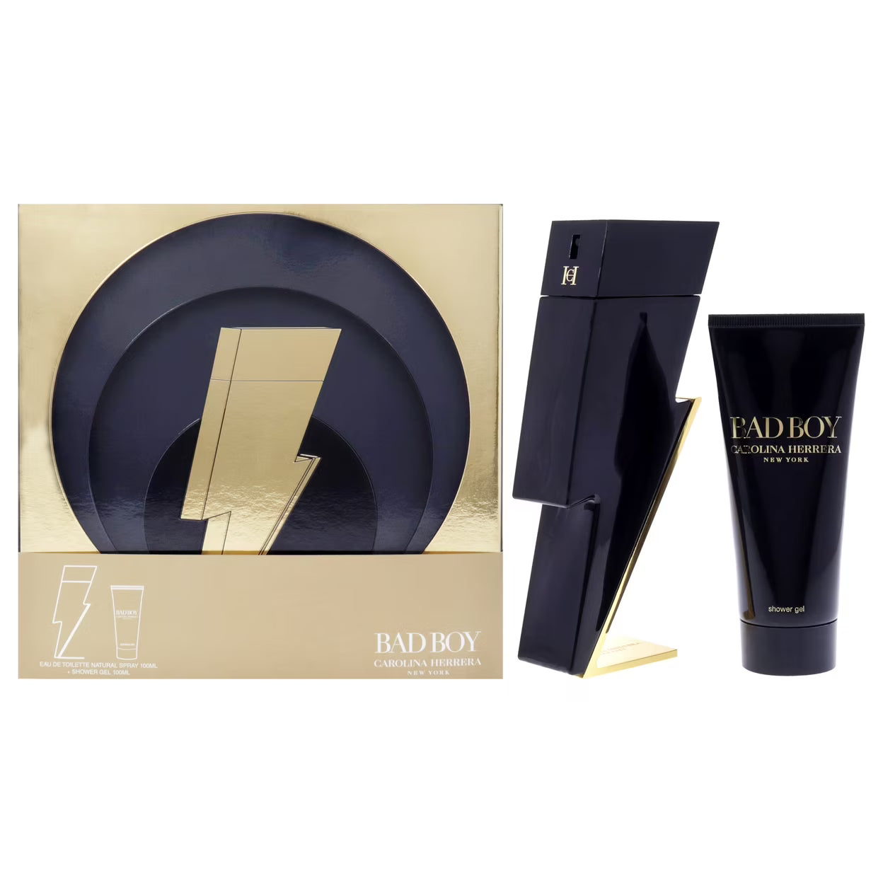 Carolina Herrera Bad Boy Gift Set 100ml EDT + 100ml Shower Gel