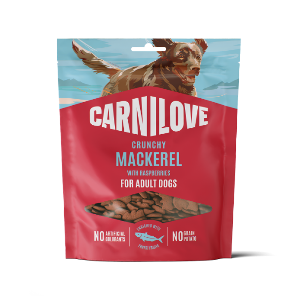 Carnilove Mackerel with Raspberries Crunchy Dog Treats 200g