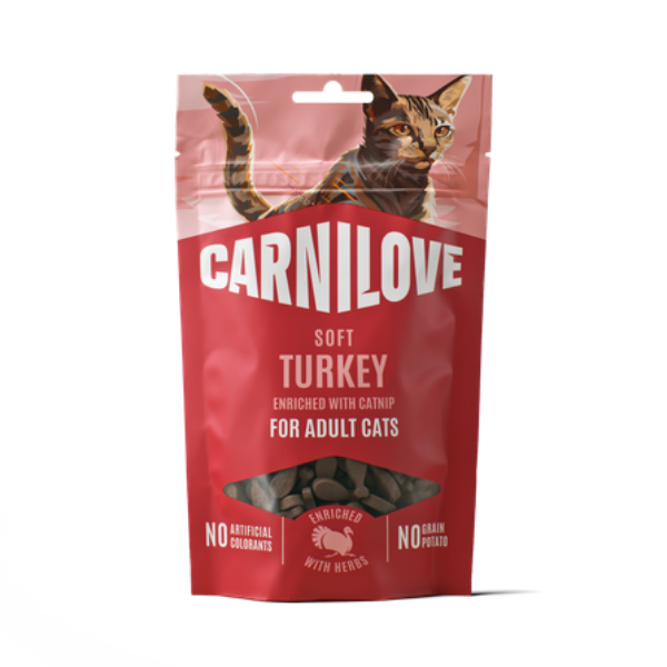 Carnilove Turkey with Catnip Soft Cat Treats 12 x 50g