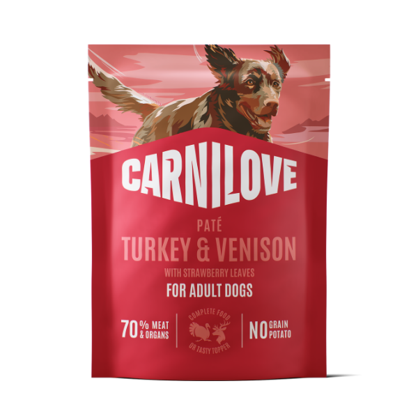 Carnilove Turkey & Venison with Strawberry Leaves Dog 300g