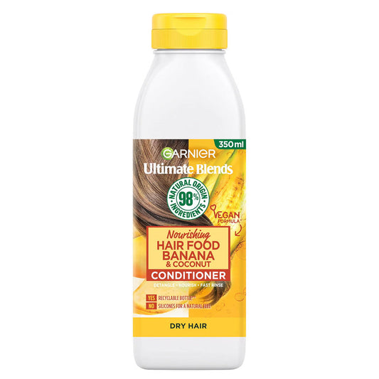 Garnier Hair Food Banana & Coconut Conditioner Nourishing & Softening for Dry to Normal Hair 350 ml / 11.83 oz