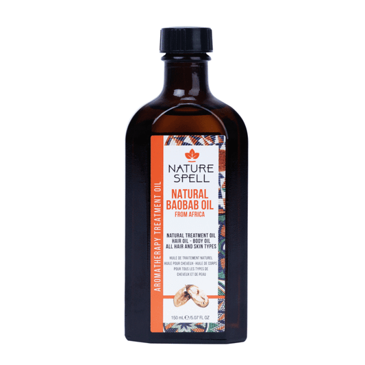 Nature Spell Baobab Treatment Oil Nourishing & Strengthening for Hair & Body 150ml/5.07 oz