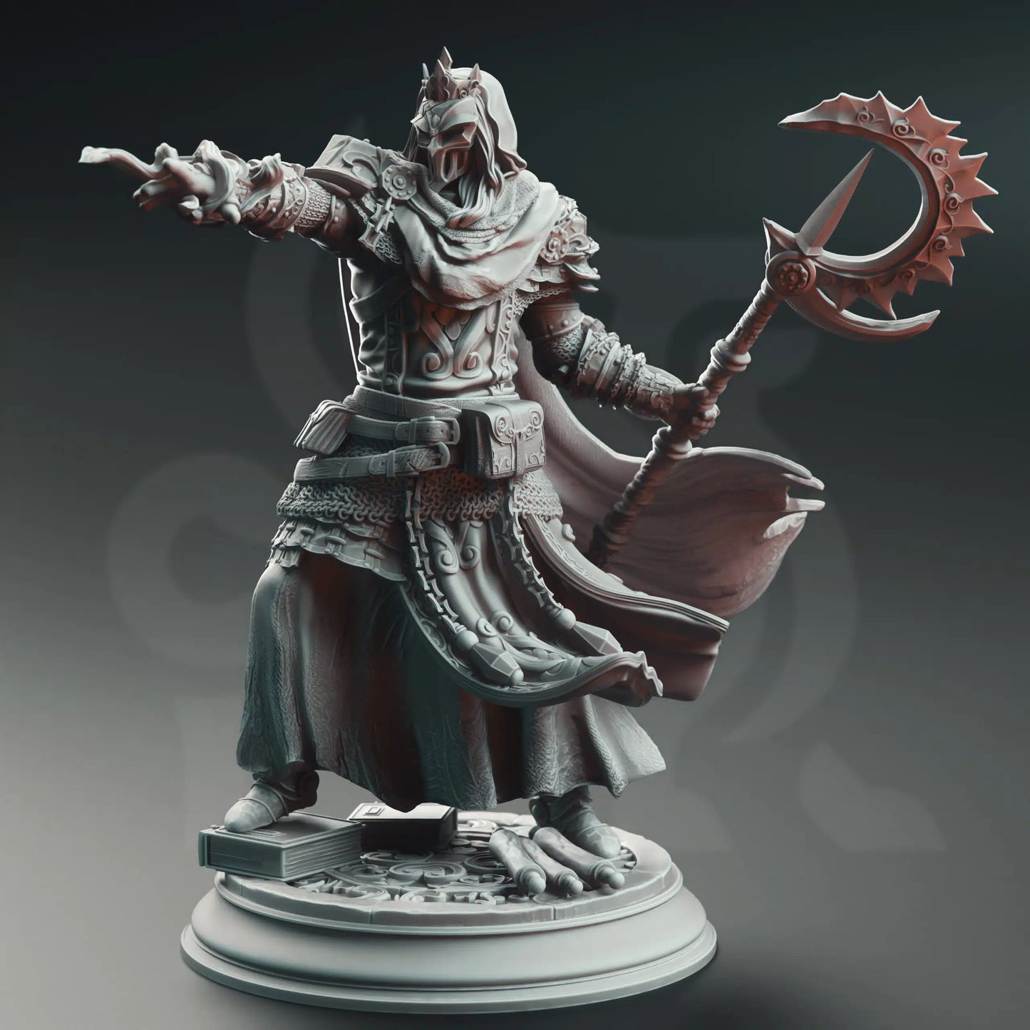 Bastian the Everknowing – Royal Psionic Master - 3D Printed Sorcerer Character Miniature
