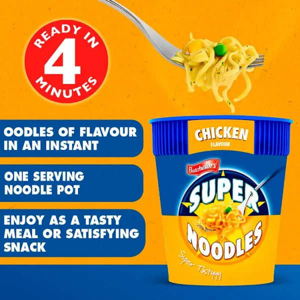Batchelors Chicken Super Noodles 100g (Case of 6)