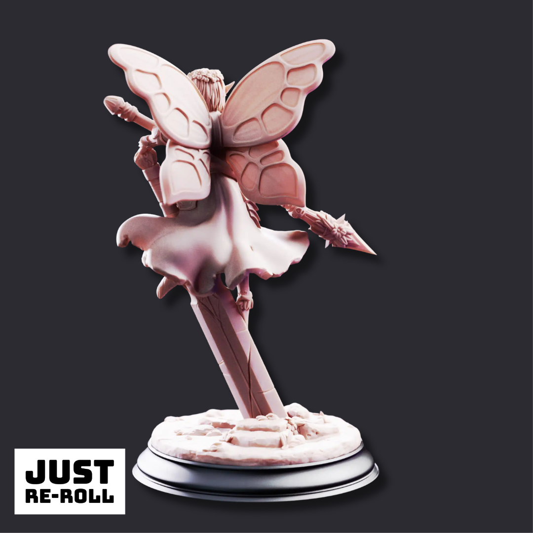 Battle Bell Fairy Knight - 3D Printed Fighter Miniature