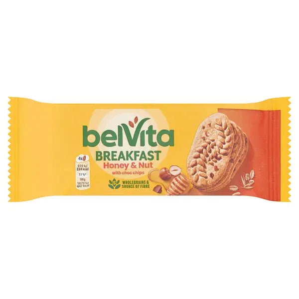 Belvita Breakfast Honey & Nut with Choc Chips 50g (Case of 20)