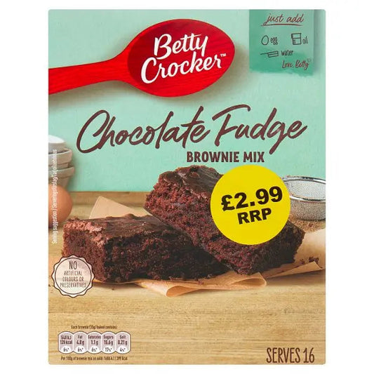 Betty Crocker Chocolate Fudge Brownie Mix 415g (Case of 4)