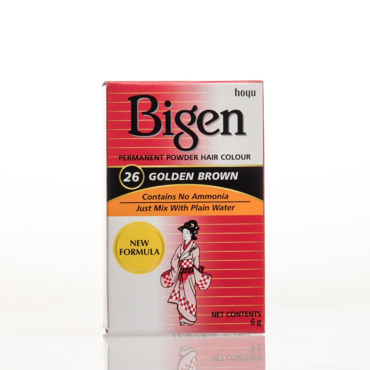 Bigen Permanent Powder Hair Color - Long-lasting, Ammonia-Free Grey Coverage for Men & Women - All Shades, 6 g/0.21 oz