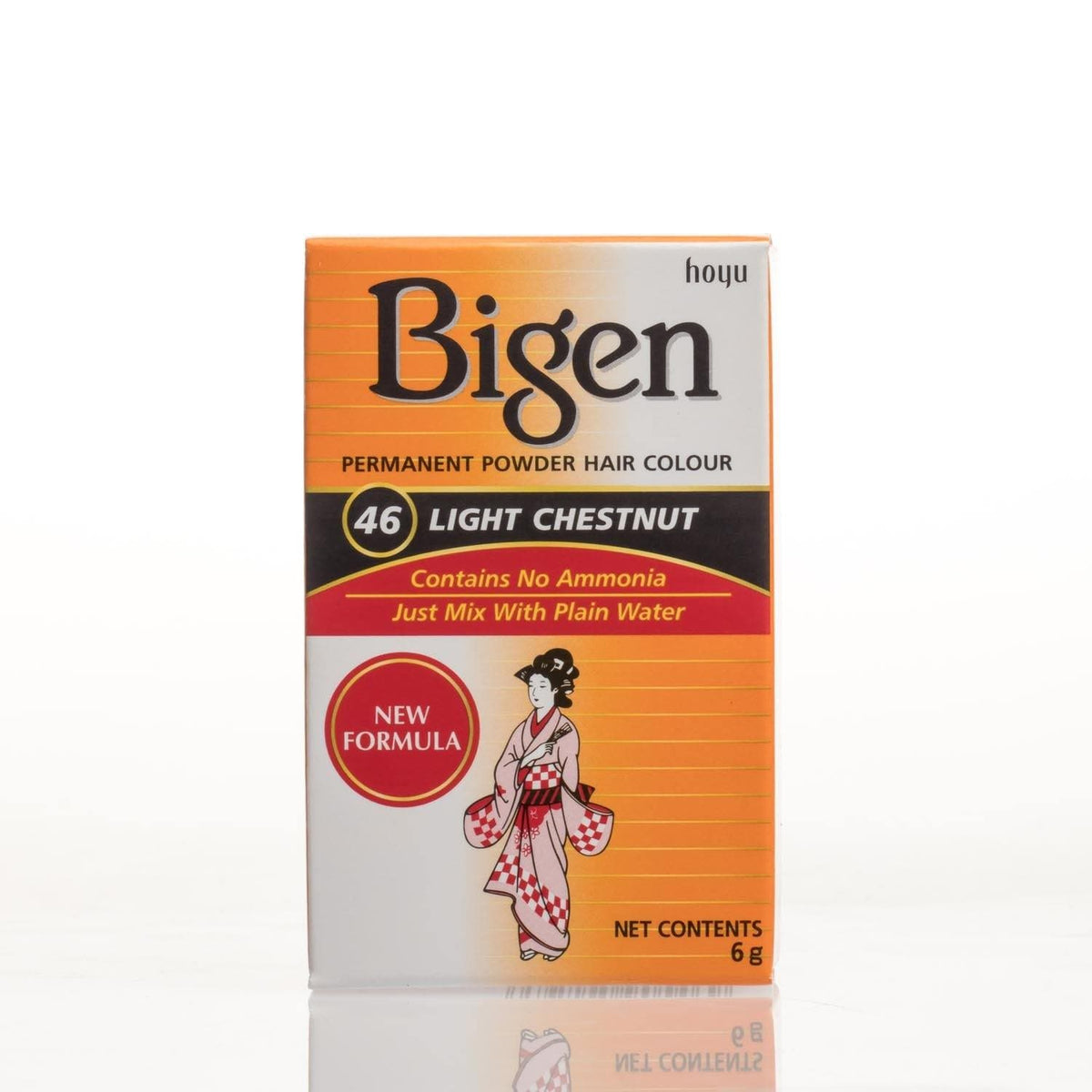 Bigen Permanent Powder Hair Color - Long-lasting, Ammonia-Free Grey Coverage for Men & Women - All Shades, 6 g/0.21 oz