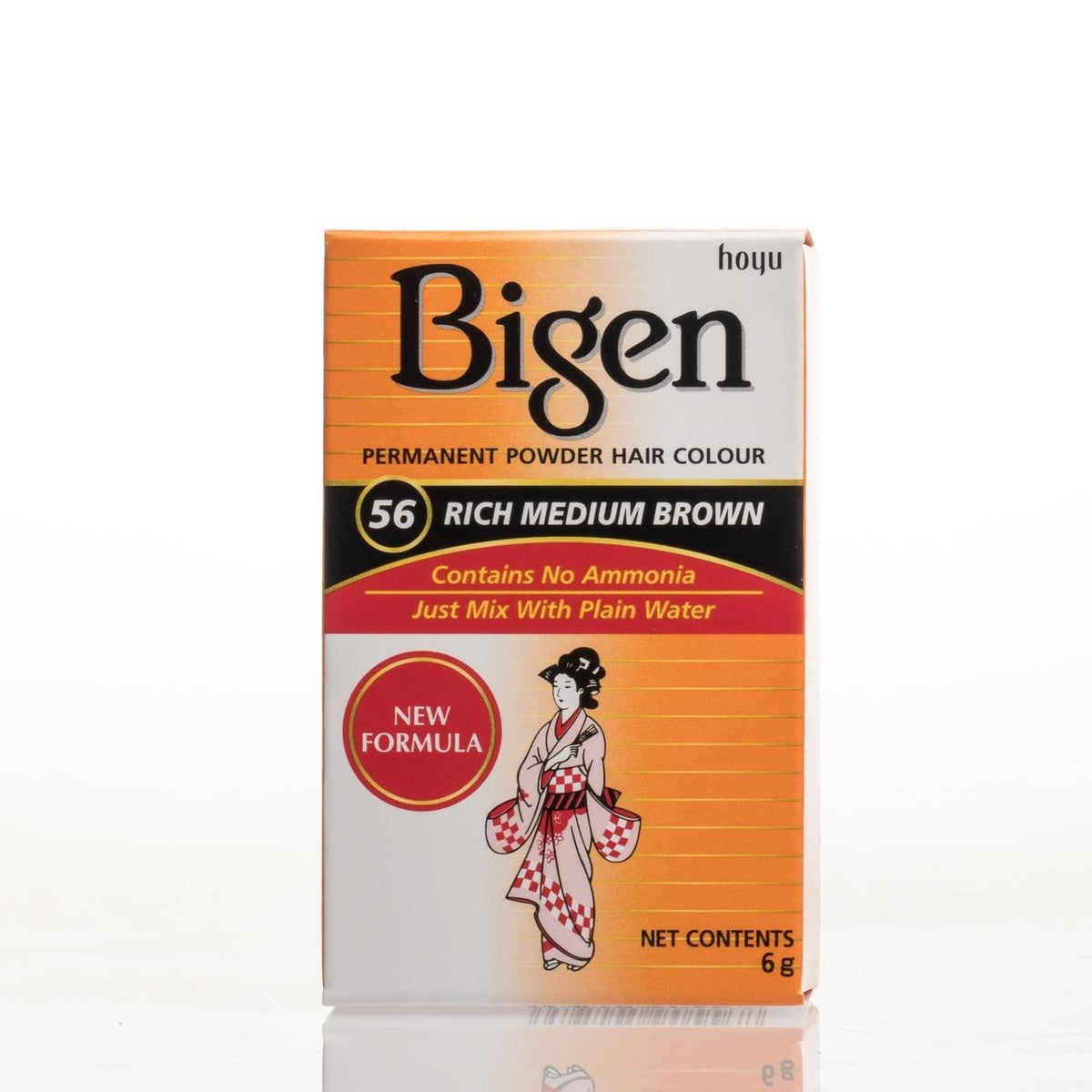Bigen Permanent Powder Hair Color - Long-lasting, Ammonia-Free Grey Coverage for Men & Women - All Shades, 6 g/0.21 oz