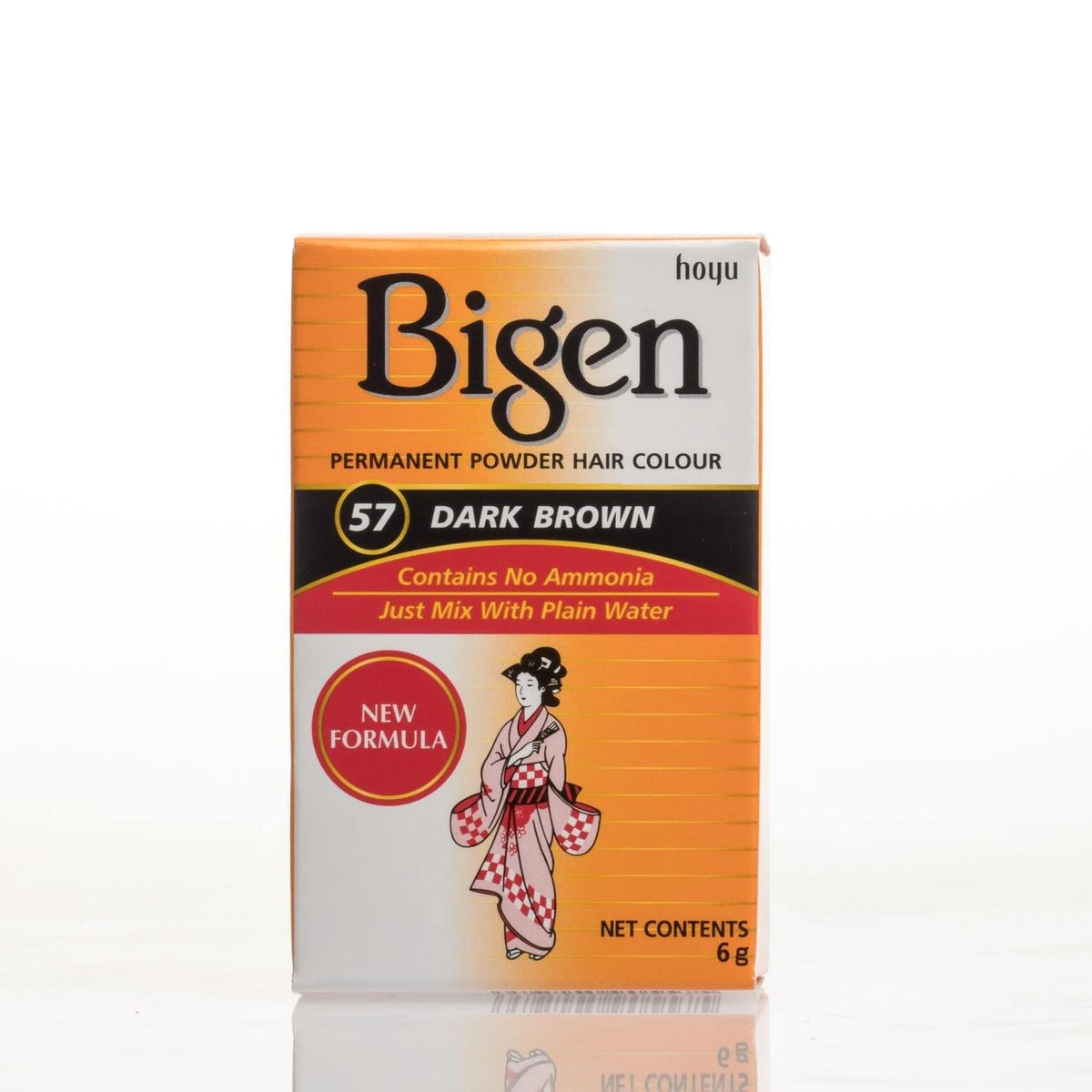 Bigen Permanent Powder Hair Color - Long-lasting, Ammonia-Free Grey Coverage for Men & Women - All Shades, 6 g/0.21 oz