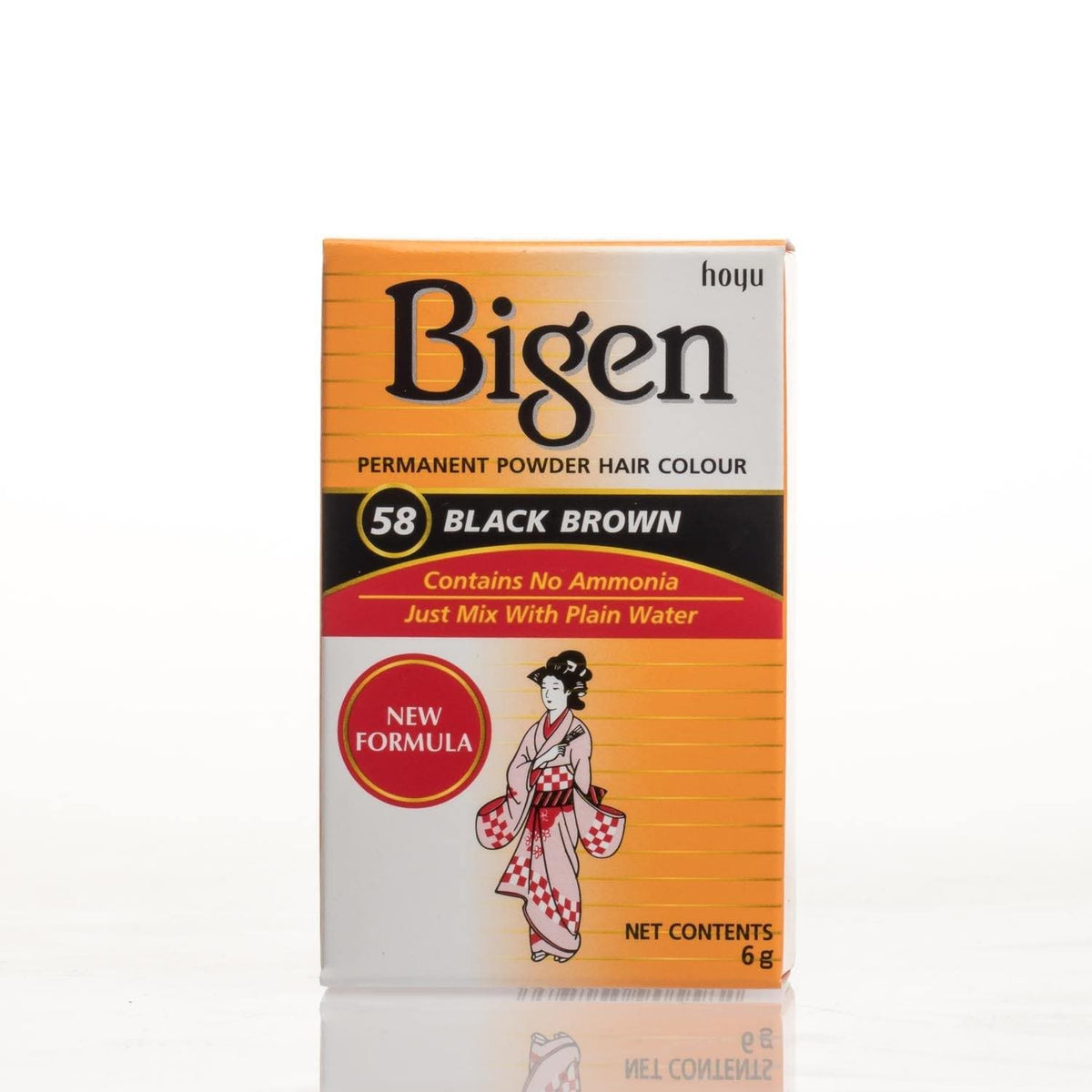 Bigen Permanent Powder Hair Color - Long-lasting, Ammonia-Free Grey Coverage for Men & Women - All Shades, 6 g/0.21 oz