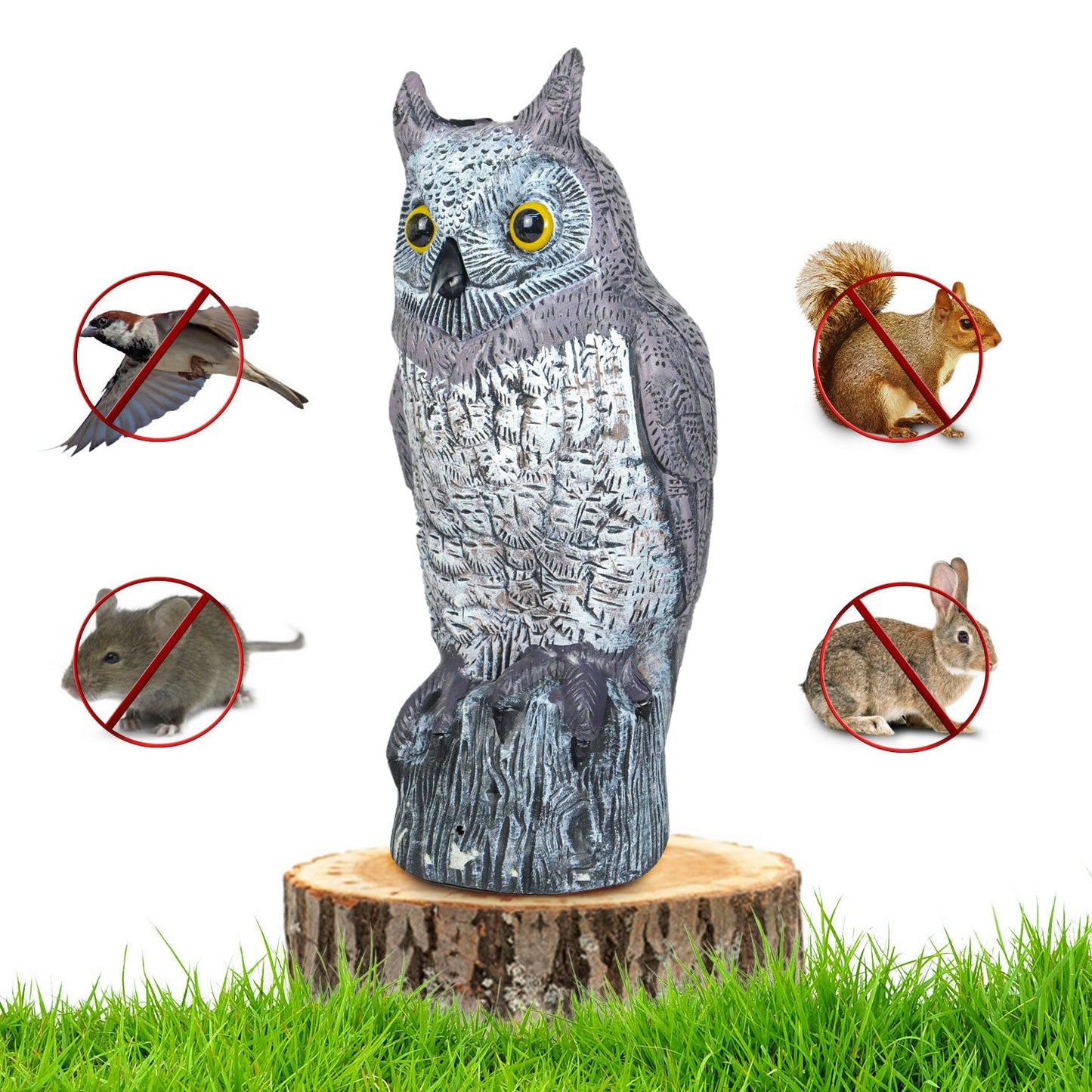 Owl Decoy Prey Bird Repellent