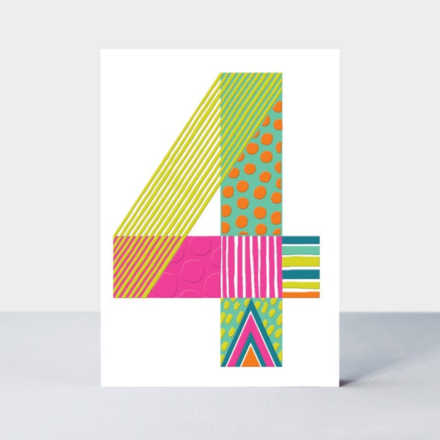 Birthday Card - Age 4: POP