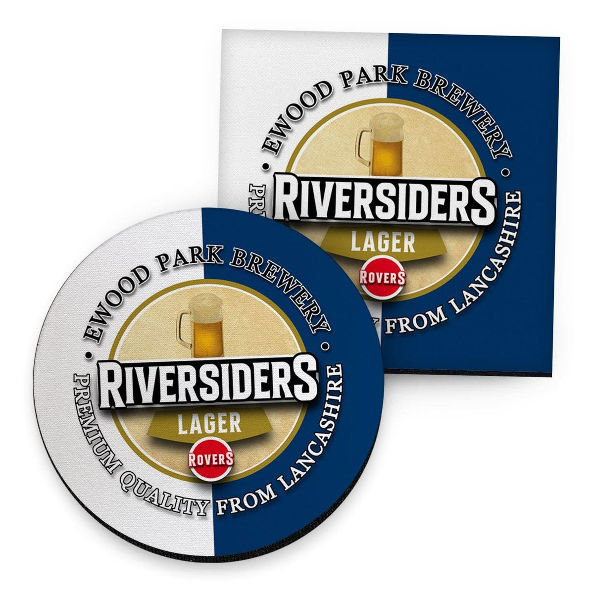 Blackburn Riversiders - Football Coaster - Square Or Circle