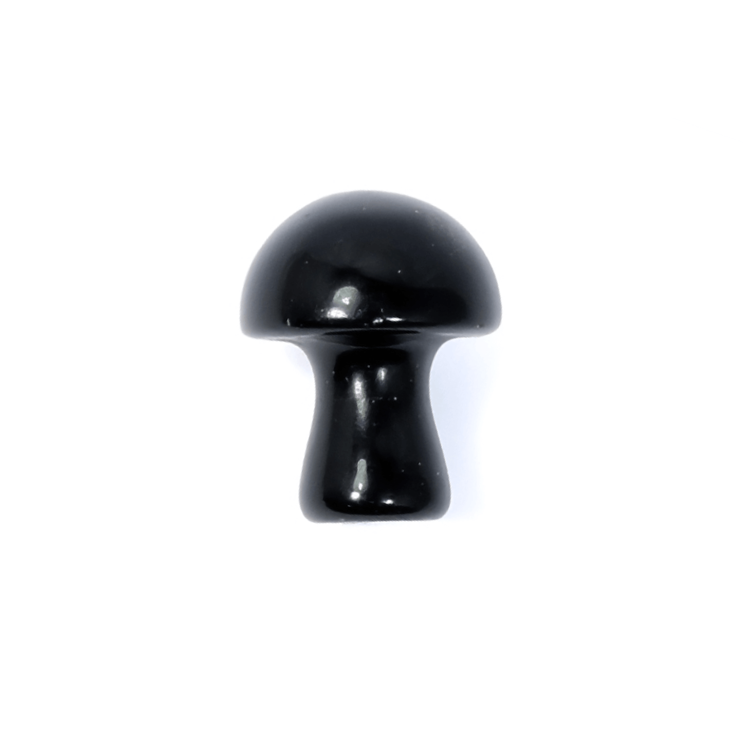 Healing Mini Mushroom Crystal - Black Obsidian