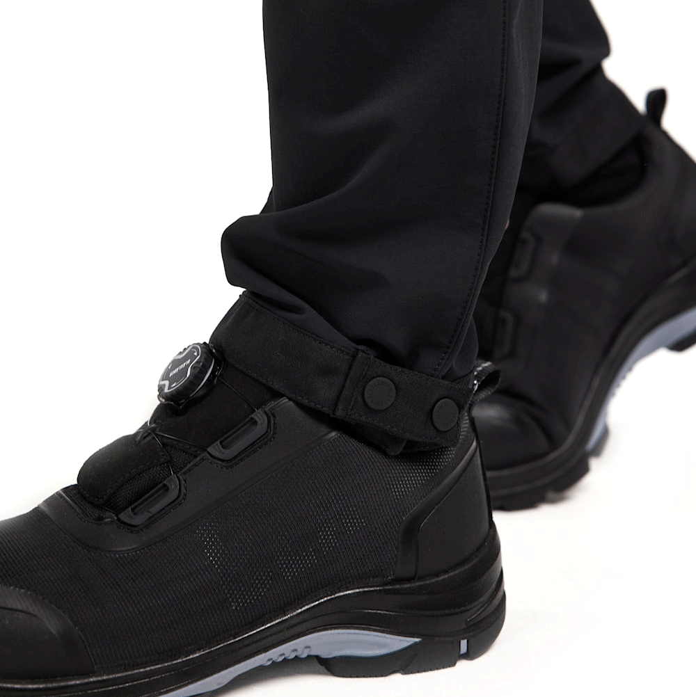 Blaklader 1422 4-Way Stretch Service Work Trousers Black/Dark Grey, 37" Waist Short Leg