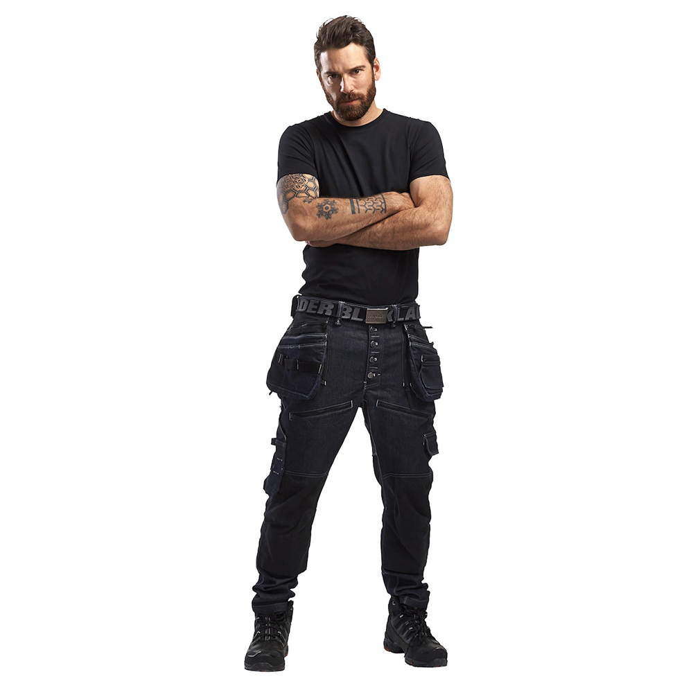 Blaklader 1999 Craftmens Denim Holster Pocket Stretch Work Trouser X1900