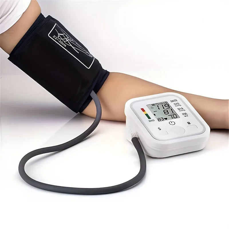 Blood Pressure Monitor - Accurate Electric Arm Digital Pulse Meter USB White