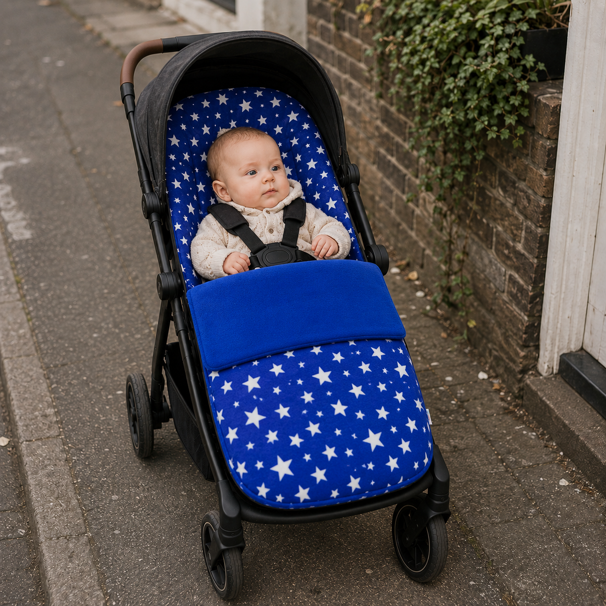 Universal Fleece Pushchair Footmuff / Cosy Toes - Fits All Pushchairs / Prams And Buggies