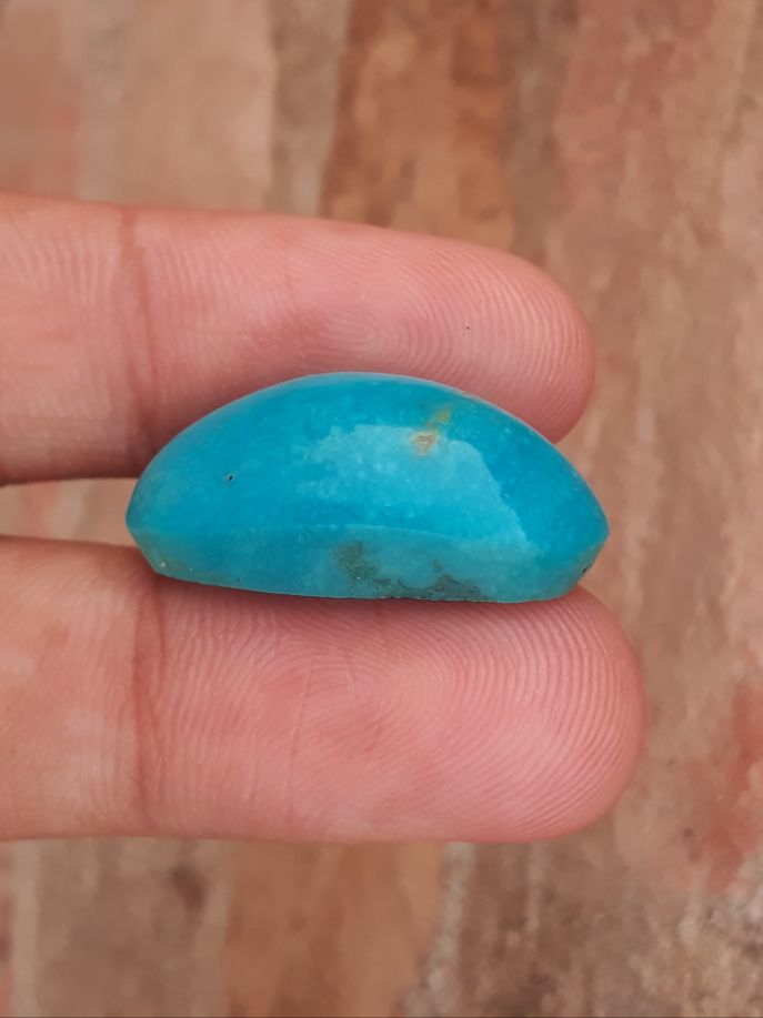 Natural Certified Turquoise  - Blue Turquoise - 28.9ct- 27x15mm