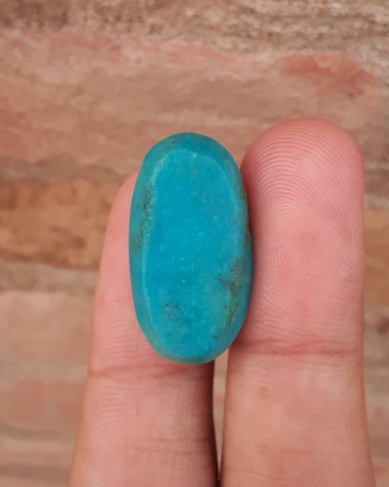 Natural Certified Turquoise  - Blue Turquoise - 28.9ct- 27x15mm