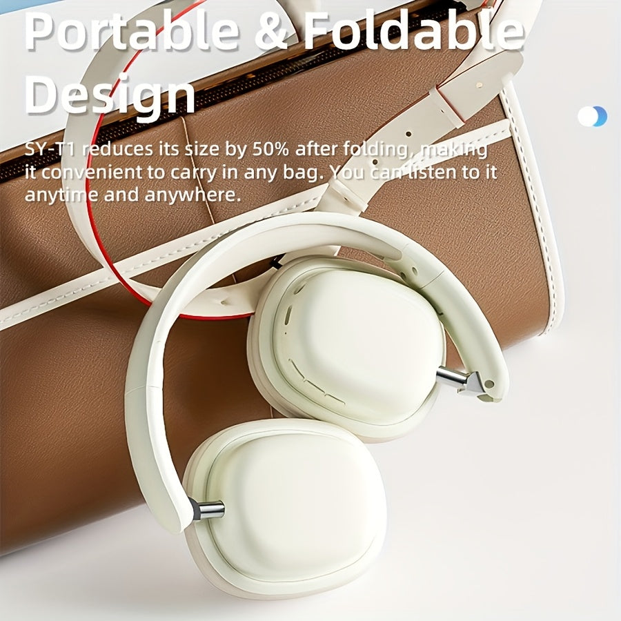 Over-Ear Bluetooth Headphones with Microphone 20H Playtime Foldable Headphone