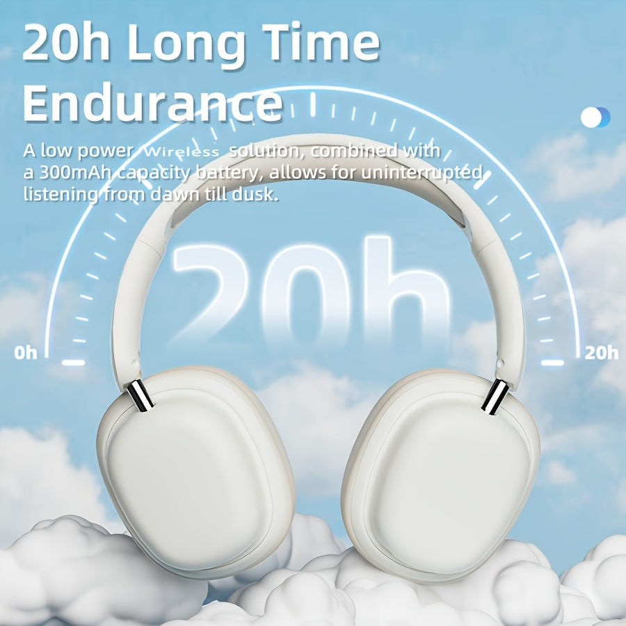 Over-Ear Bluetooth Headphones with Microphone 20H Playtime Foldable Headphone