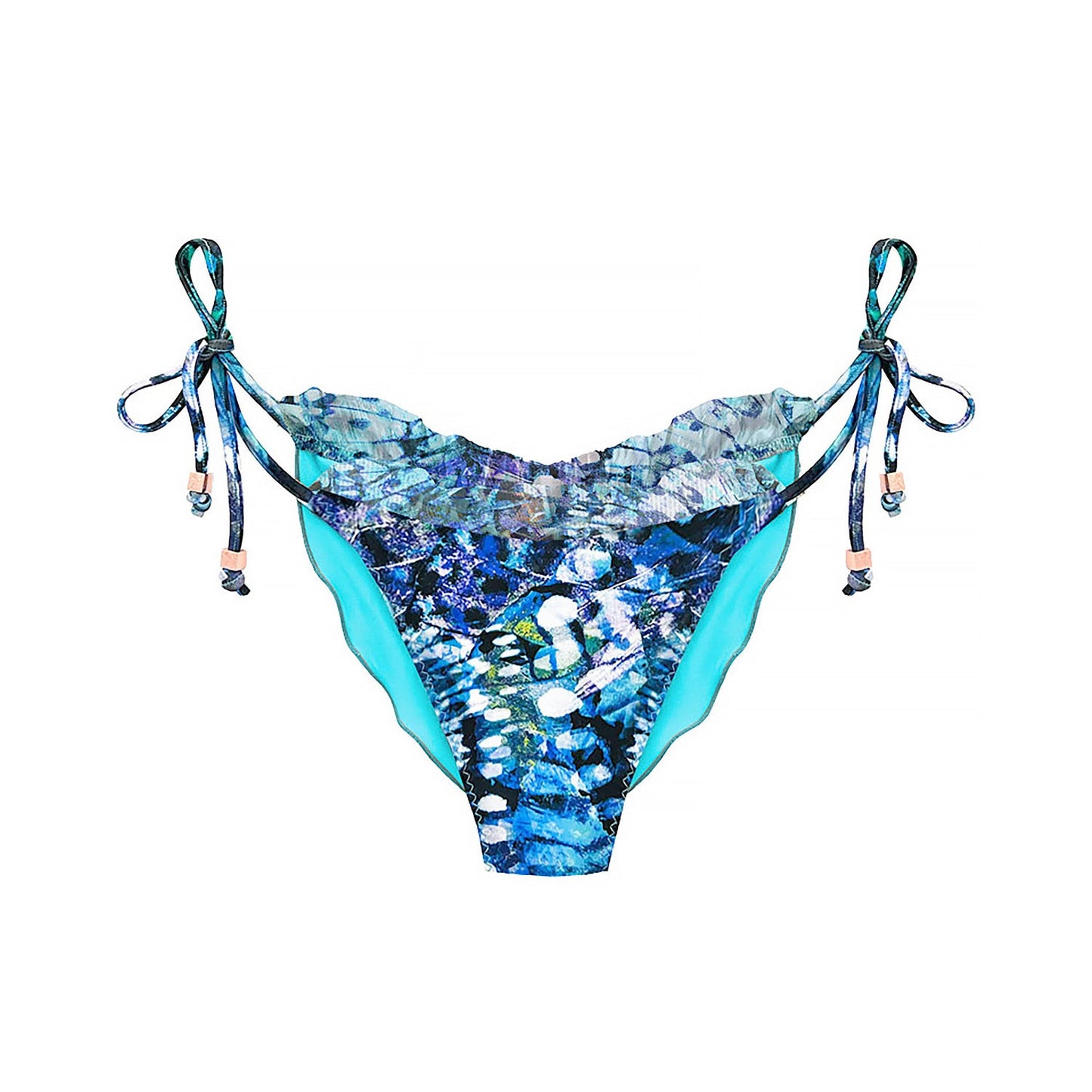 Boho Style Ibiza Bikini Bottom Blue Butterfly Lucia