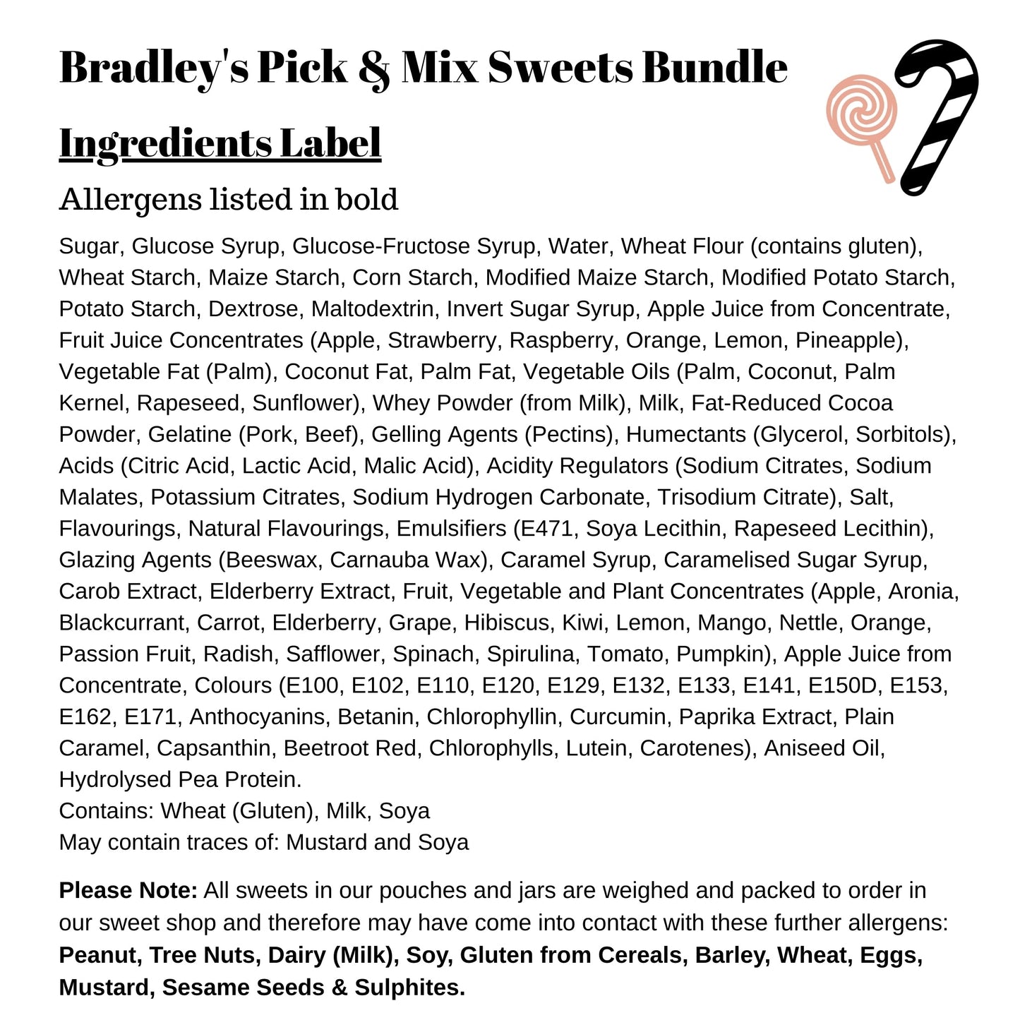 Bradley's Pick & Mix Sweets Bundle