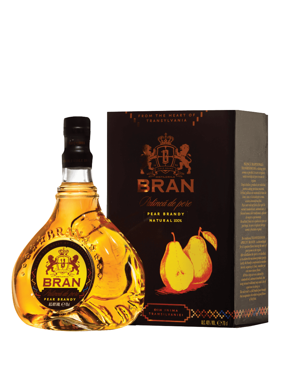 Bran Pear Brandy (Palinca pere / Pear palinka) 700ml
