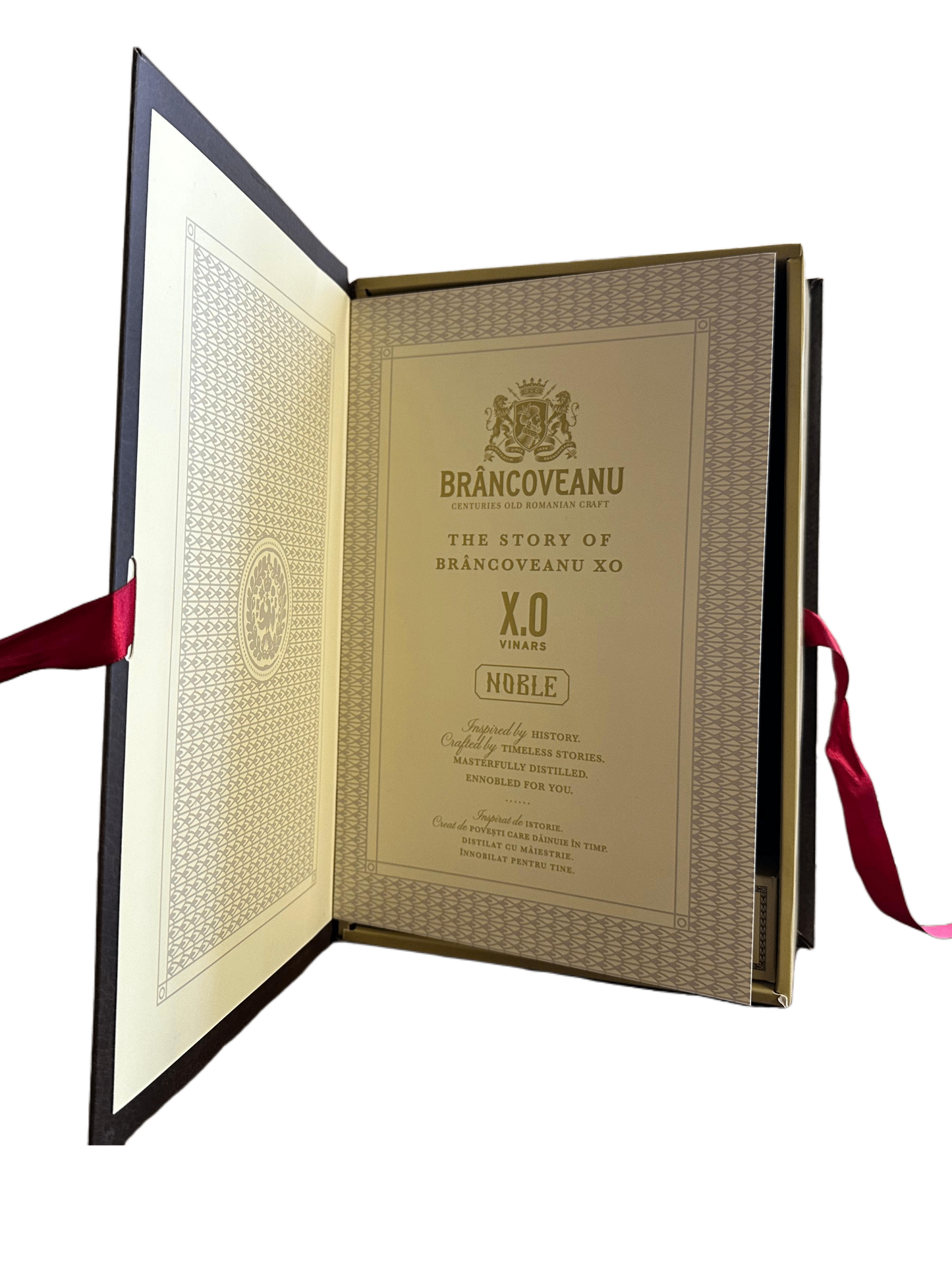 Brancoveanu XO Noble Brandy (Cognac / Coniac / Vinars) in a book / Brancoveanu Carte 700ml