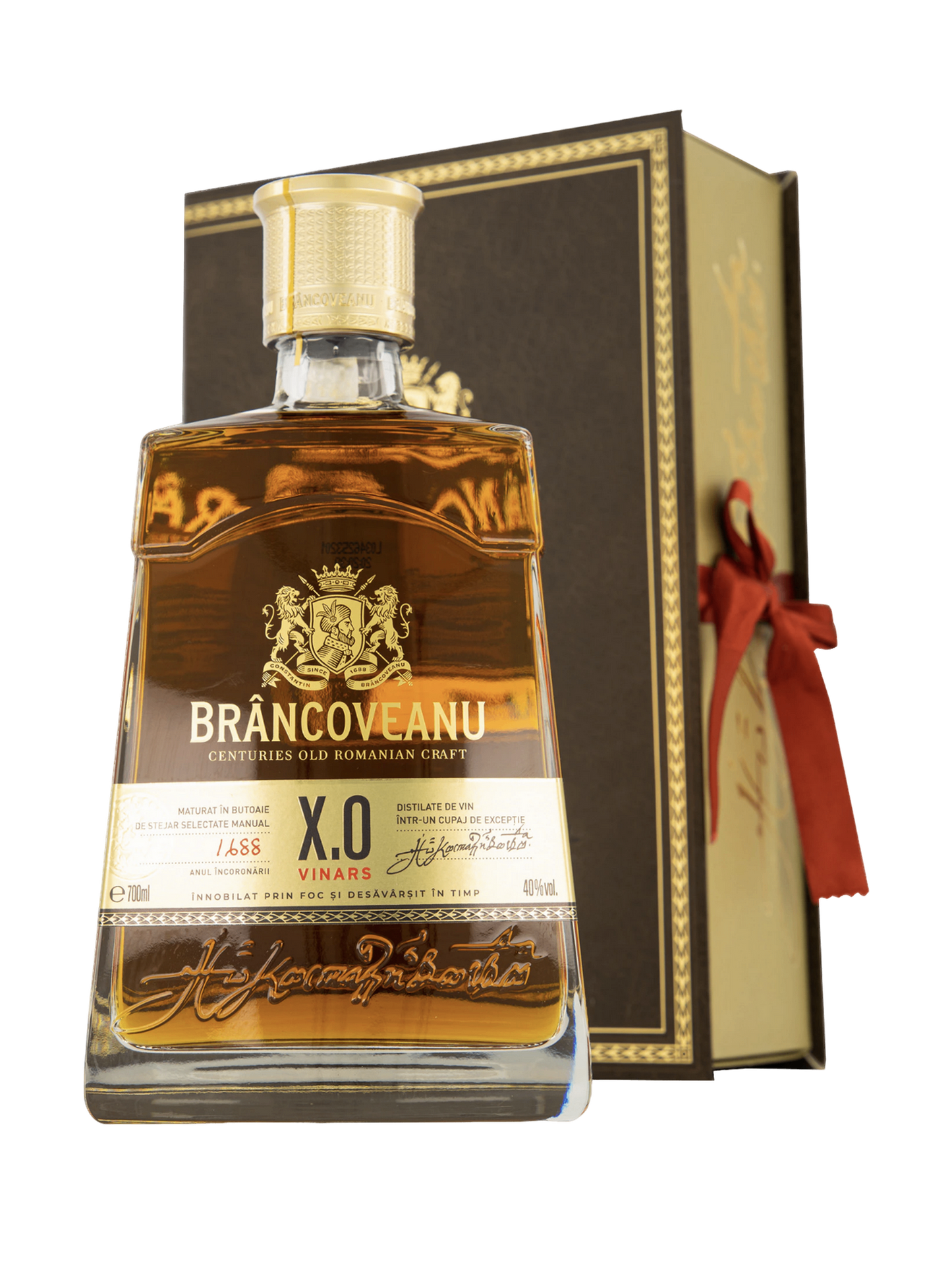 Brancoveanu XO Noble Brandy (Cognac / Coniac / Vinars) in a book / Brancoveanu Carte 700ml
