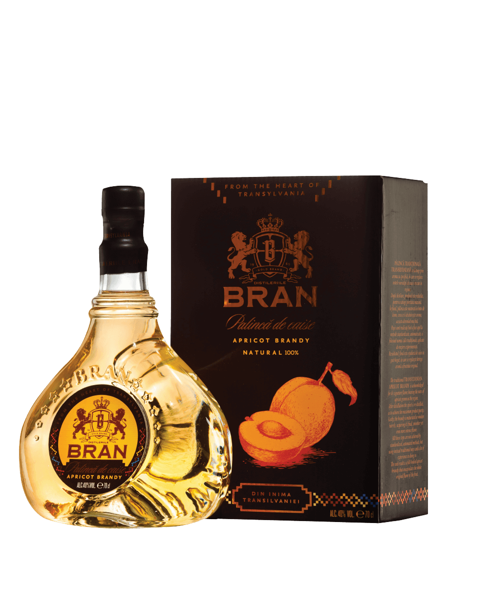 Bran Apricot Brandy (Palinca caise / Apricot palinka) 700ml