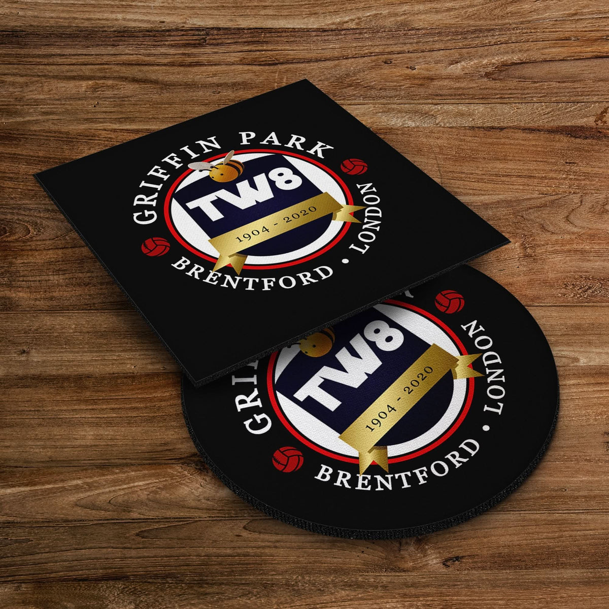 Brentford  Griffin Park - Football Coaster - Square Or Circle