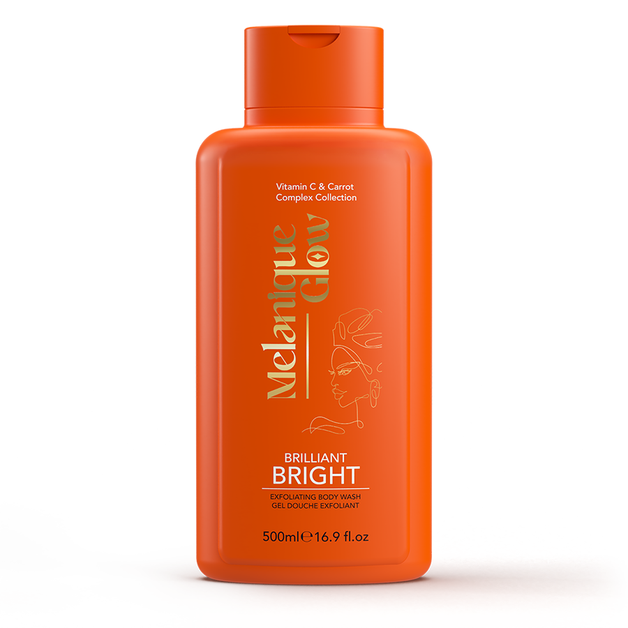 Melanique Glow Brilliant Bright Exfoliating Body Wash 16.9oz
